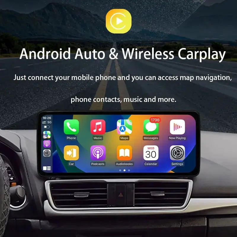 Android 15 for Mitsubishi Outlander 2008 - 2015 Car Radio Multimedia Video Audio Player Wireless CarPlay DSP Stereo GPS Navi BT - PureGlamSpin