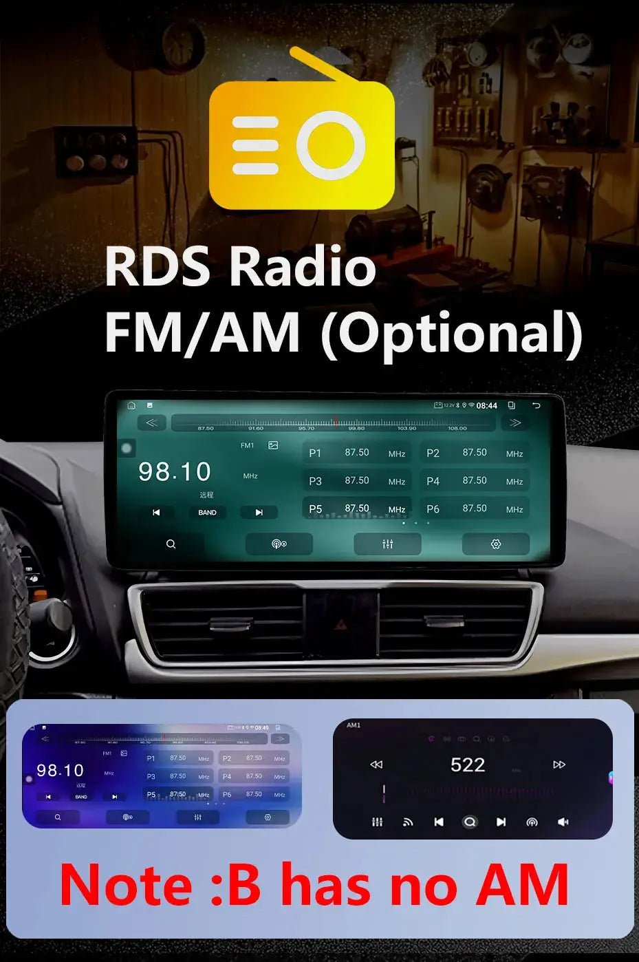 Android 15 for Mitsubishi Outlander 2008 - 2015 Car Radio Multimedia Video Audio Player Wireless CarPlay DSP Stereo GPS Navi BT - PureGlamSpin