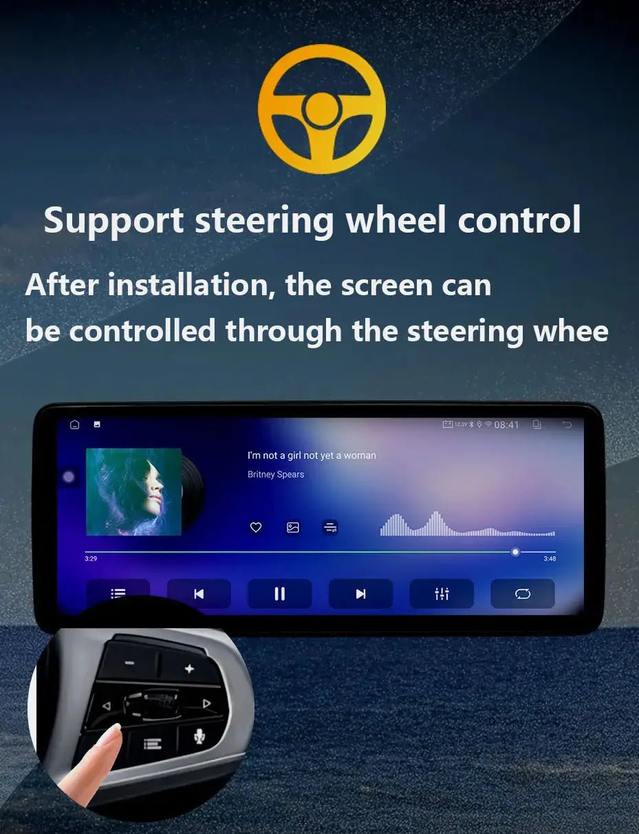 Android 15 for Mitsubishi Outlander 2008 - 2015 Car Radio Multimedia Video Audio Player Wireless CarPlay DSP Stereo GPS Navi BT - PureGlamSpin