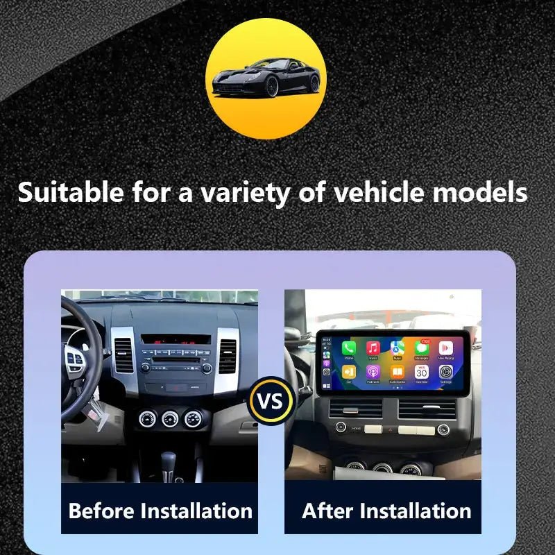 Android 15 for Mitsubishi Outlander 2008 - 2015 Car Radio Multimedia Video Audio Player Wireless CarPlay DSP Stereo GPS Navi BT - PureGlamSpin