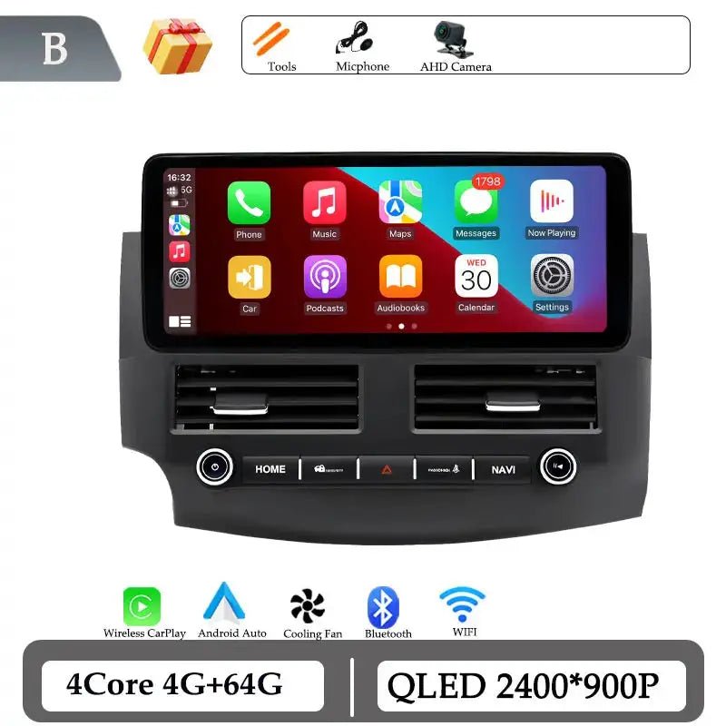 Android 15 for Mitsubishi Outlander 2008 - 2015 Car Radio Multimedia Video Audio Player Wireless CarPlay DSP Stereo GPS Navi BT - PureGlamSpin
