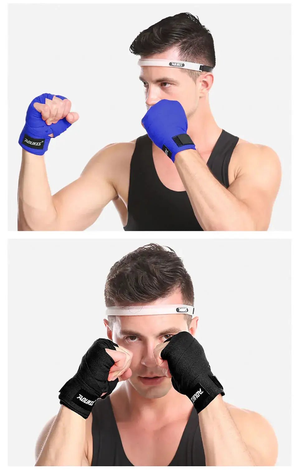 AOLIKES 1.5M 3M 5M Boxing Bandage Muay Thai Wrist Wraps Combat Protect Boxing Sport Kickboxing Hand Wrap Training Competition - KC’s Way‼️🥊