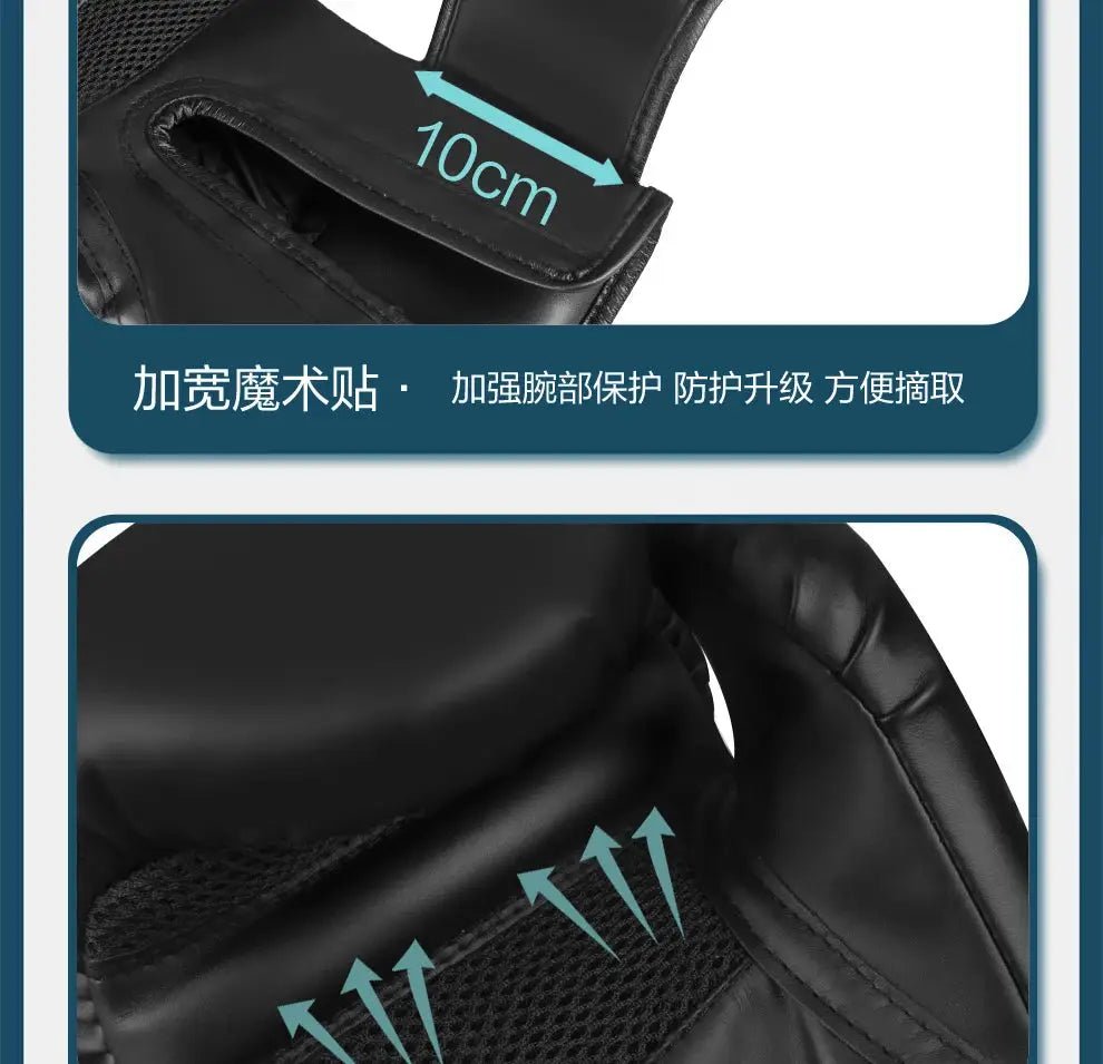 Boxing Gloves 6 10 12oz PU Leather Muay Thai Guantes De Boxeo Sanda Free Fight MMA Kick Boxing Training Glove For Men Women Kids - KC’s Way‼️🥊