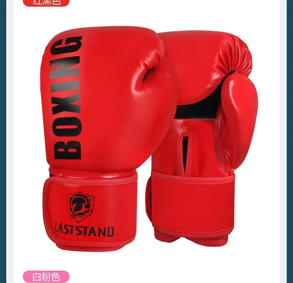 Boxing Gloves 6 10 12oz PU Leather Muay Thai Guantes De Boxeo Sanda Free Fight MMA Kick Boxing Training Glove For Men Women Kids - KC’s Way‼️🥊