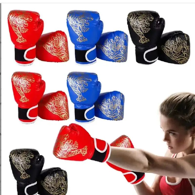 Boxing Gloves Breathable PU Leather Fighting Gloves Kids Boxing Training Kickboxing Gloves for Gym Indoor Outdoor Sport - KC’s Way‼️🥊