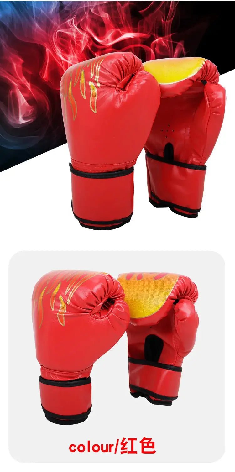 Boxing Gloves Breathable PU Leather Fighting Gloves Kids Boxing Training Kickboxing Gloves for Gym Indoor Outdoor Sport - KC’s Way‼️🥊