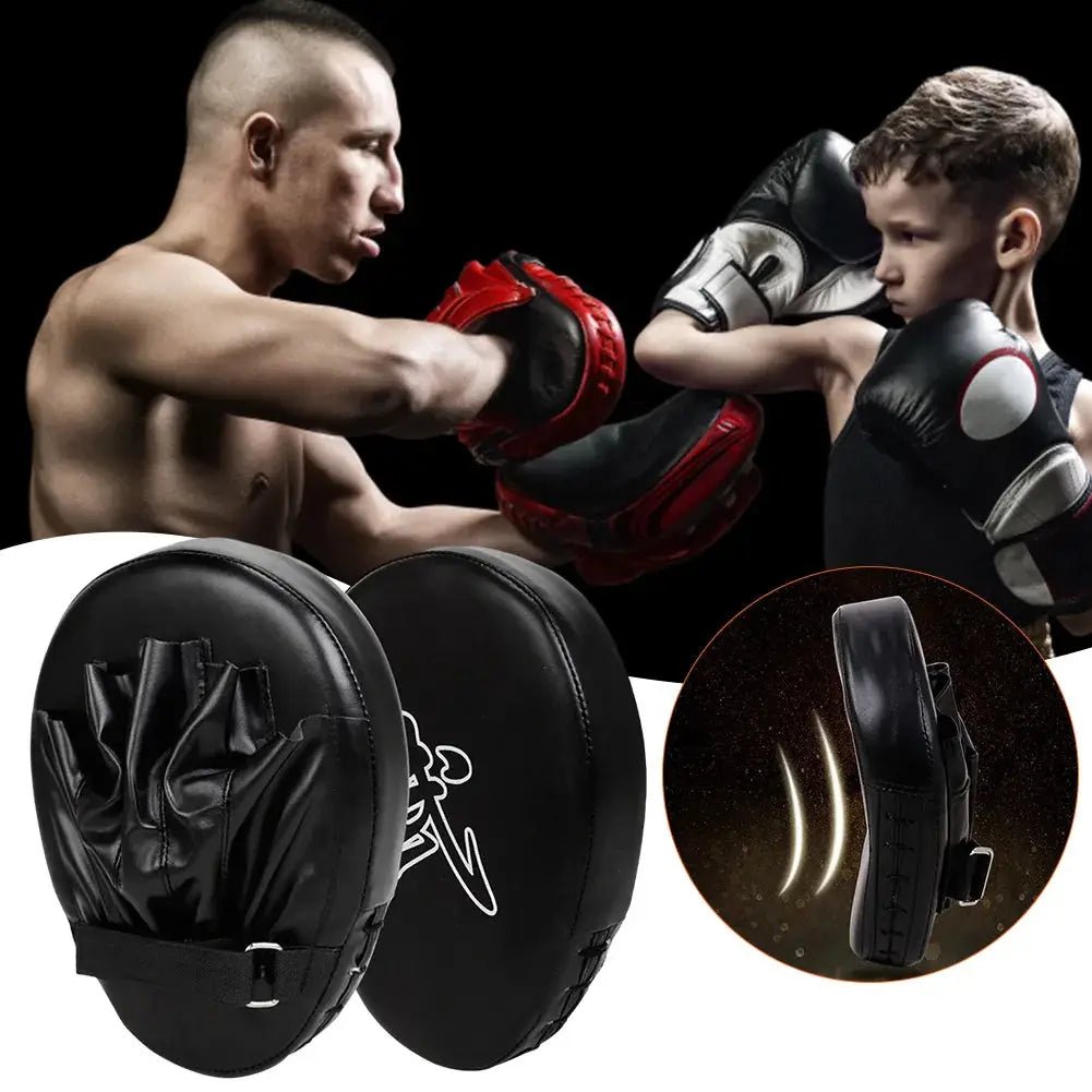 Boxing Hand Target PU Leather Punching Mitts Wear Resistant Boxing Focus Pads Kickboxing Pads for Boxing MMA Muay Thai - KC’s Way‼️🥊