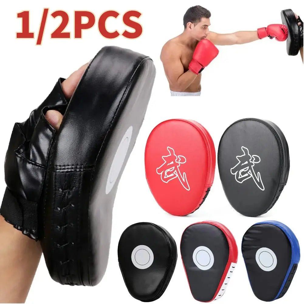 Boxing Hand Target PU Leather Punching Mitts Wear Resistant Boxing Focus Pads Kickboxing Pads for Boxing MMA Muay Thai - KC’s Way‼️🥊