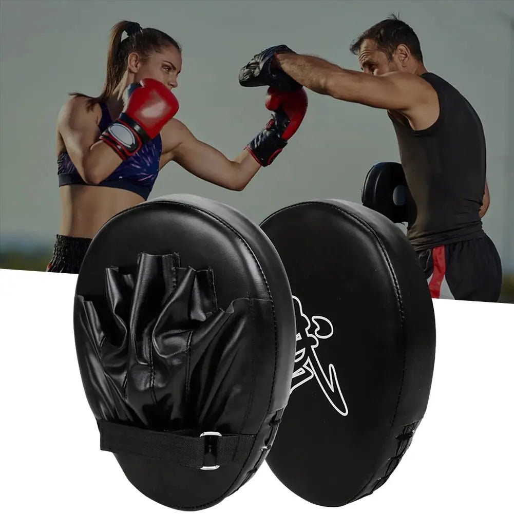 Boxing Hand Target PU Leather Punching Mitts Wear Resistant Boxing Focus Pads Kickboxing Pads for Boxing MMA Muay Thai - KC’s Way‼️🥊