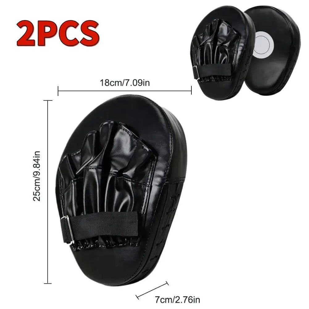 Boxing Hand Target PU Leather Punching Mitts Wear Resistant Boxing Focus Pads Kickboxing Pads for Boxing MMA Muay Thai - KC’s Way‼️🥊