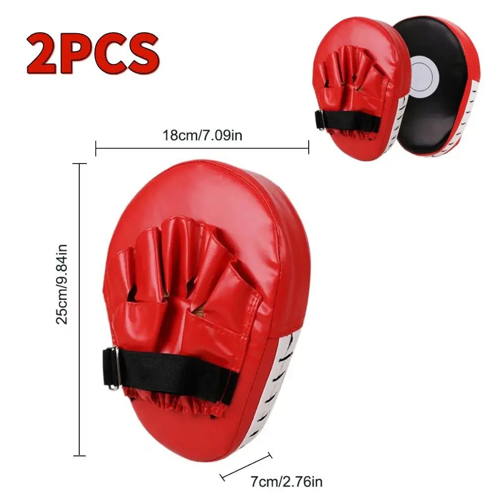 Boxing Hand Target PU Leather Punching Mitts Wear Resistant Boxing Focus Pads Kickboxing Pads for Boxing MMA Muay Thai - KC’s Way‼️🥊