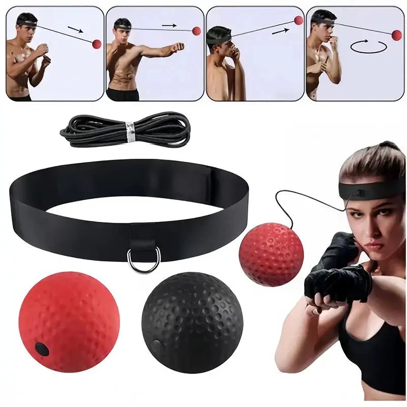 Boxing Training Ball Kid Box Ball Single Game With Headband Parent - child Interaction Boxing Reflex Ball For Reaction Punching - KC’s Way‼️🥊