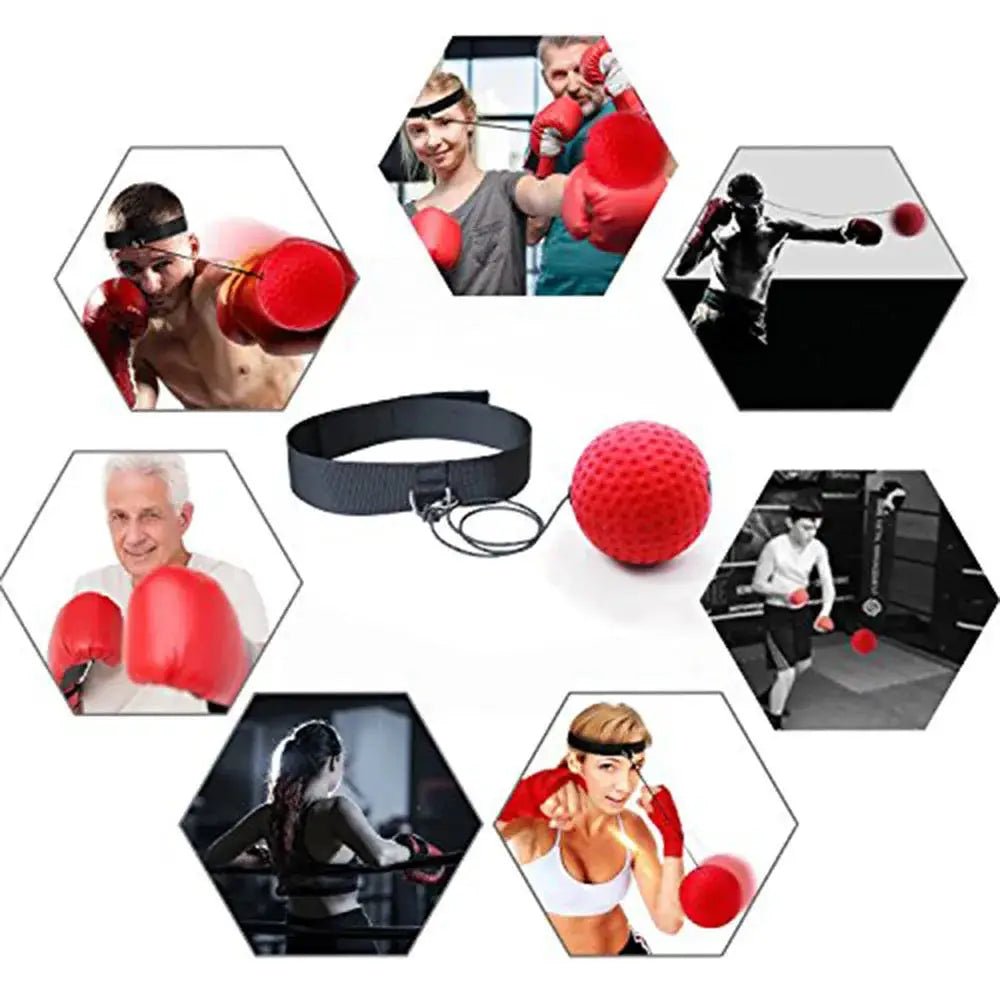 Boxing Training Ball Kid Box Ball Single Game With Headband Parent - child Interaction Boxing Reflex Ball For Reaction Punching - KC’s Way‼️🥊