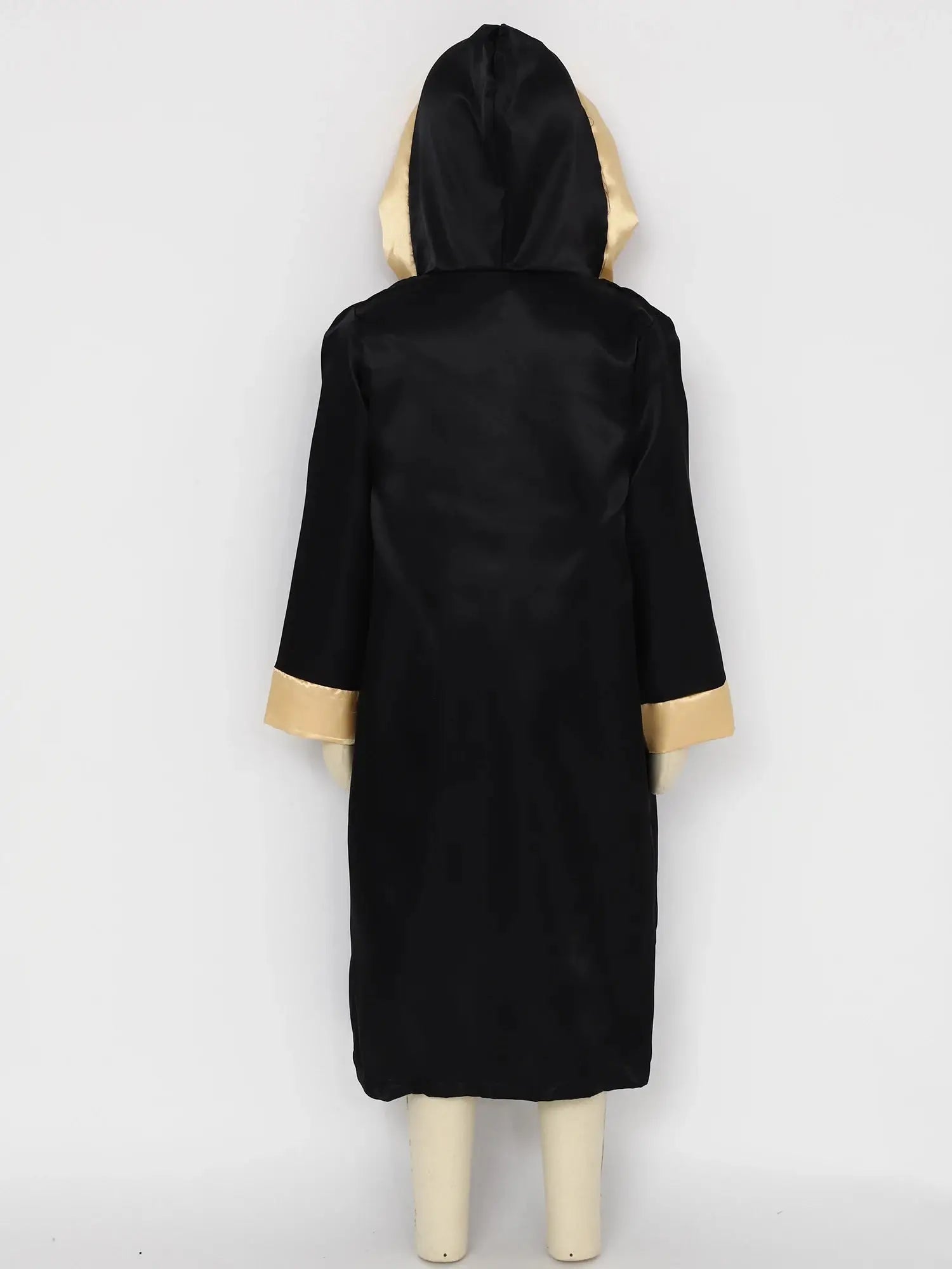 Boys Girls Boxing Outfit Costume Kickboxing Hooded Cloak Top Shorts And Hooded Outwear Gloves Halloween Grappling Muay Thai Set - KC’s Way‼️🥊