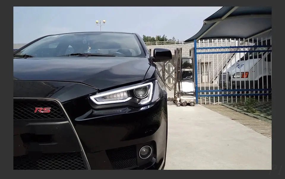 Car For Mitsubishi Lancer EX 2008 - 2016 Headlights DRL Hella LED Bi Xenon Bulb Fog Lights Car Accessory Lancer Head Lamp - PureGlamSpin
