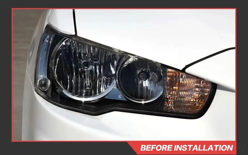 Car For Mitsubishi Lancer EX 2008 - 2016 Headlights DRL Hella LED Bi Xenon Bulb Fog Lights Car Accessory Lancer Head Lamp - PureGlamSpin