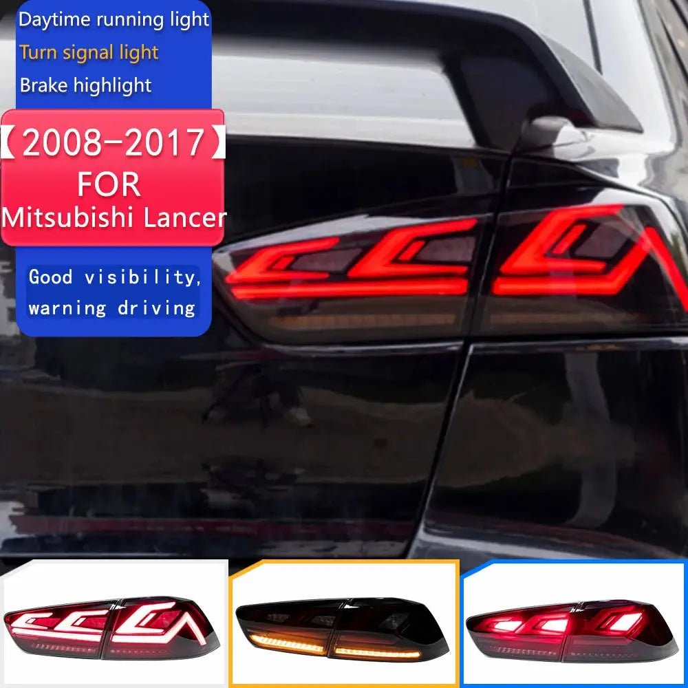 Car Styling Tail Lamp for Mitsubishi Lancer LED Tail Light 2008 - 2017 Lancer EX LED DRL Signal Brake Reverse auto Accessories - PureGlamSpin