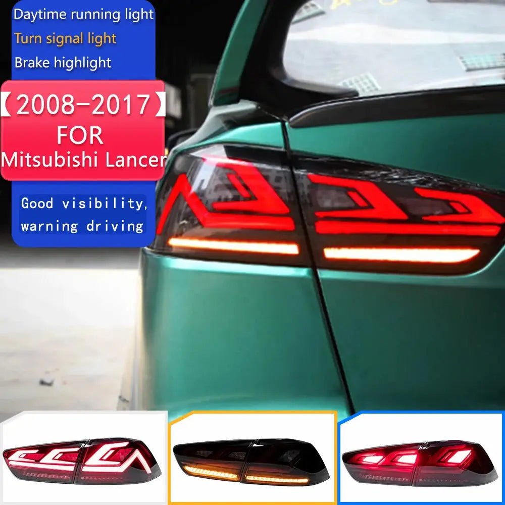 Car Styling Tail Lamp for Mitsubishi Lancer LED Tail Light 2008 - 2017 Lancer EX LED DRL Signal Brake Reverse auto Accessories - PureGlamSpin