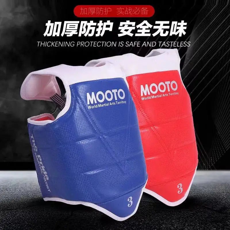 Chest Protector Taekwondo Protective Equipment Combination Boxing Competition Taekwondo Protective Breast Protection Profession - KC’s Way‼️🥊