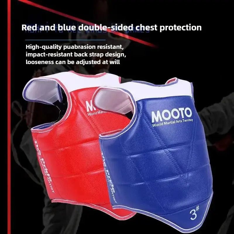 Chest Protector Taekwondo Protective Equipment Combination Boxing Competition Taekwondo Protective Breast Protection Profession - KC’s Way‼️🥊