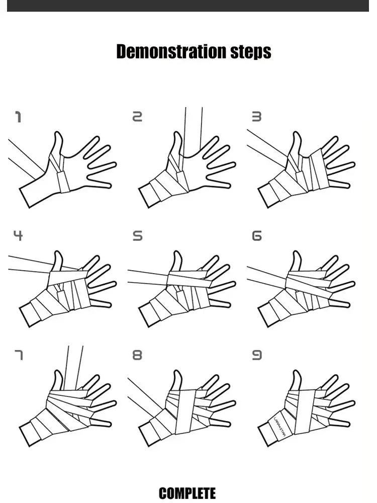 Cotton Boxing Bandage Wrist Wraps Combat Protect Boxing Sport Kickboxing Muay Thai Handbands Training Competition Gloves 3M - KC’s Way‼️🥊