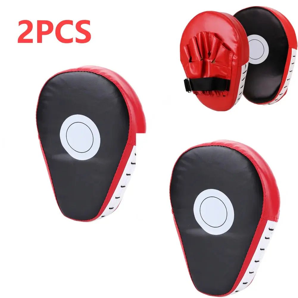 Curved Boxing Hand Target PU Leather Curved Punching Mitts Breathable Boxing Mitts Kickboxing Pads for Martial Arts Training - KC’s Way‼️🥊