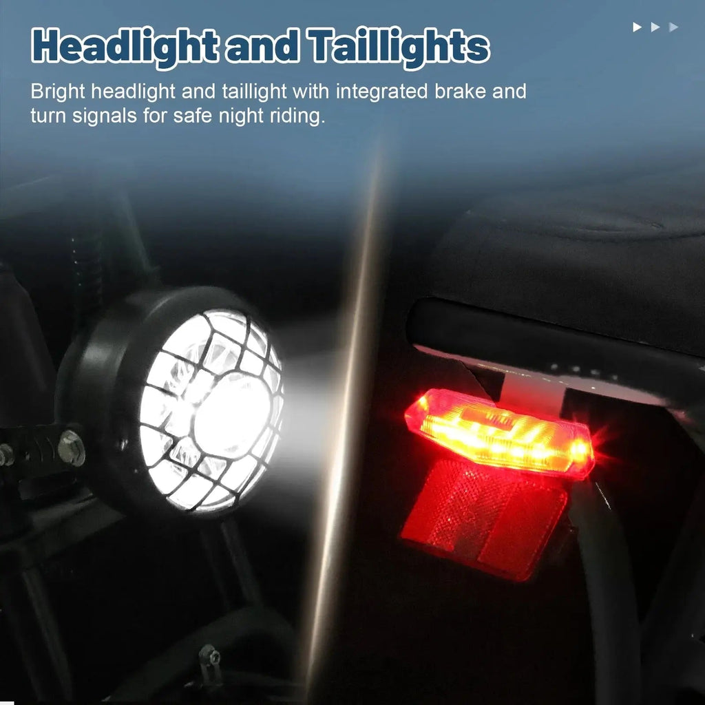 Electric Bike for Adults, 16" Fat Tire Ebike, 500W 20MPH Electric Bicycle, 36V 10.4Ah, E Bike UL2849 - PureGlamSpin