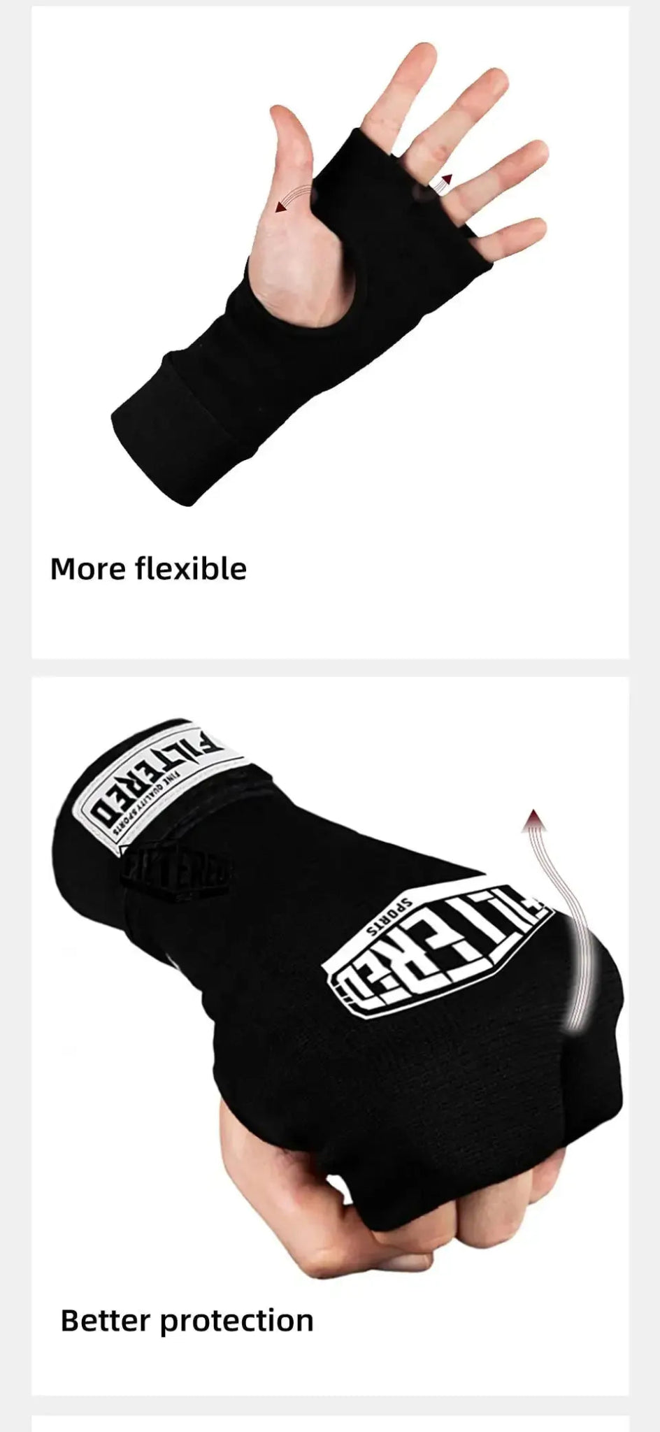 FILTERED Sports High - Quality Breathable Boxing Gel Integrated Shield for Quick Convenient Hand Wrapping Boxing Gel GSW01 - KC’s Way‼️🥊