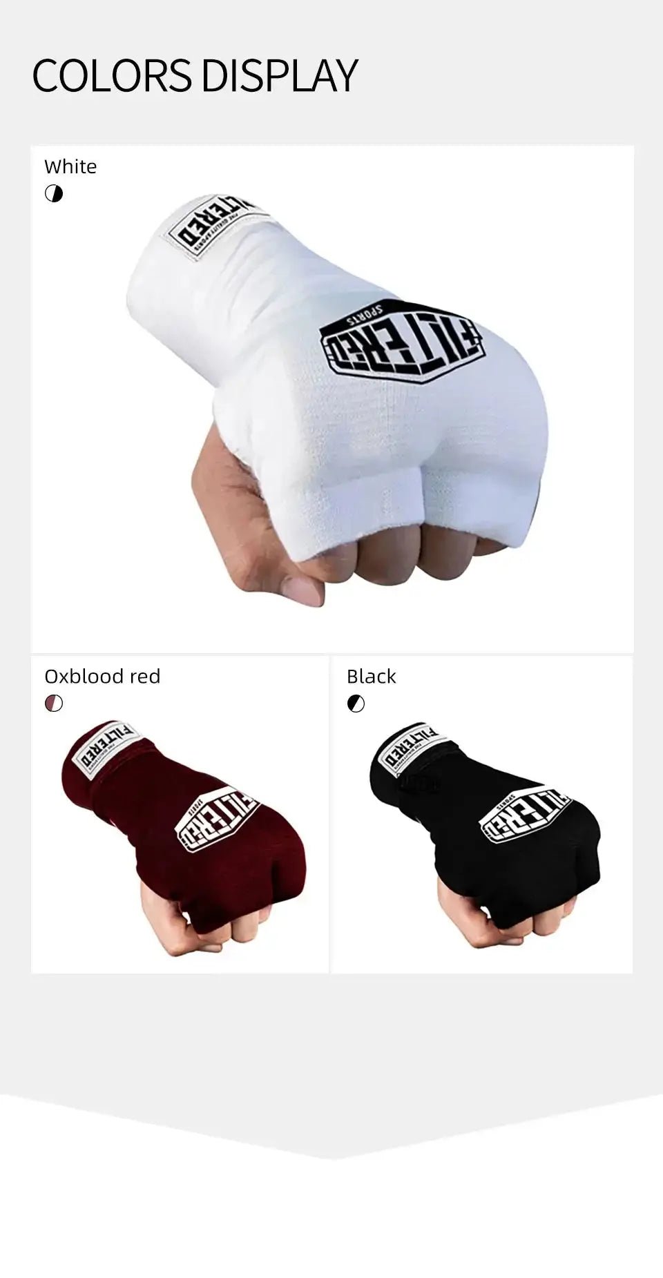 FILTERED Sports High - Quality Breathable Boxing Gel Integrated Shield for Quick Convenient Hand Wrapping Boxing Gel GSW01 - KC’s Way‼️🥊
