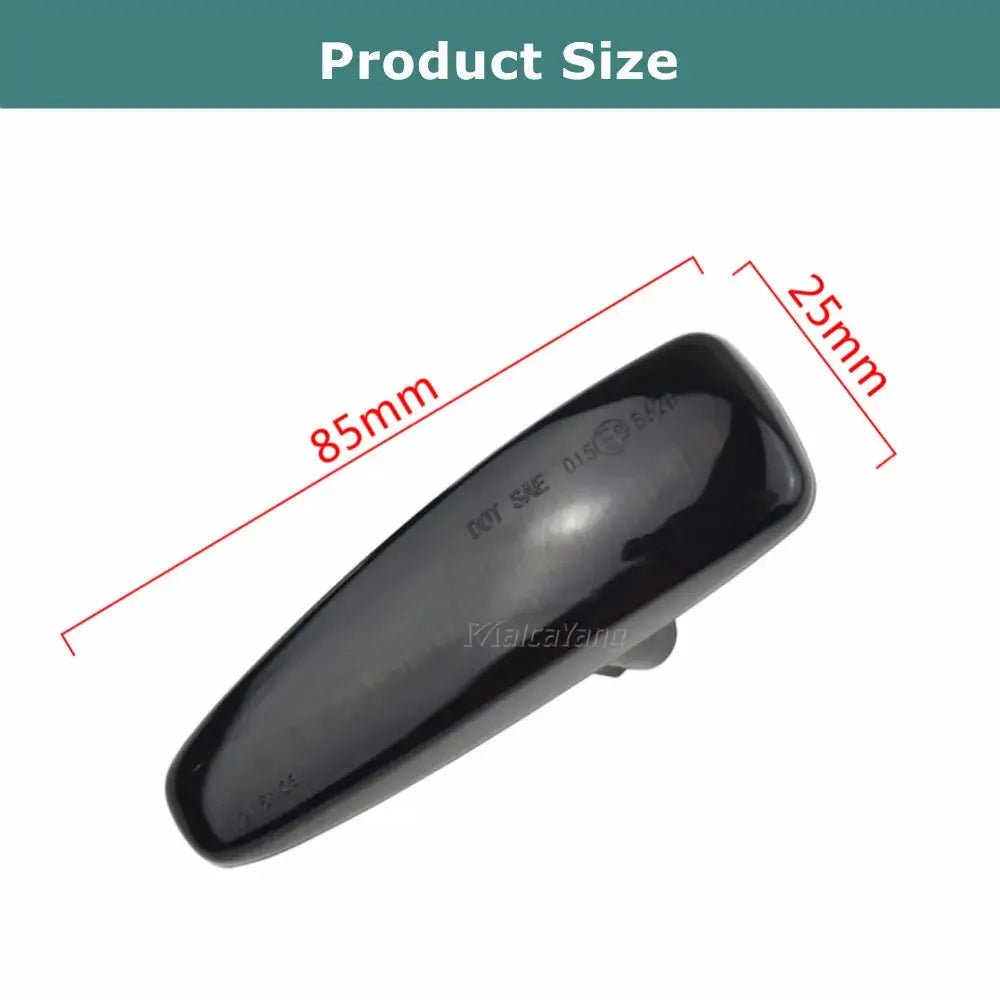 For Mitsubishi Lancer EVO X Outlander Sport Mirage 2014+ Dynamic LED Fender Side Marker Turn Signal Light Marker Lamp - PureGlamSpin