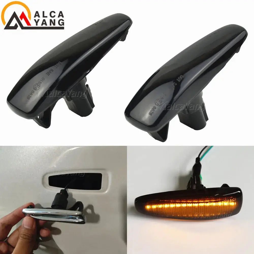 For Mitsubishi Lancer EVO X Outlander Sport Mirage 2014+ Dynamic LED Fender Side Marker Turn Signal Light Marker Lamp - PureGlamSpin