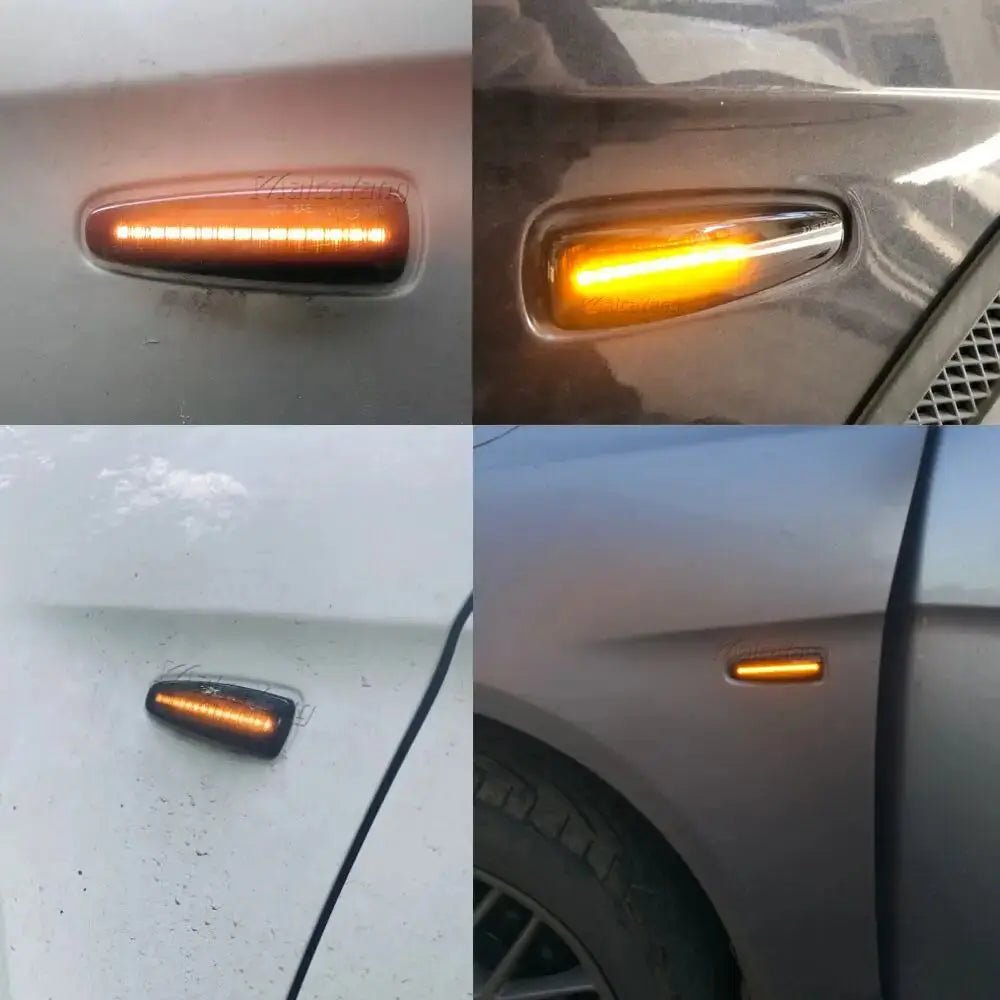 For Mitsubishi Lancer EVO X Outlander Sport Mirage 2014+ Dynamic LED Fender Side Marker Turn Signal Light Marker Lamp - PureGlamSpin
