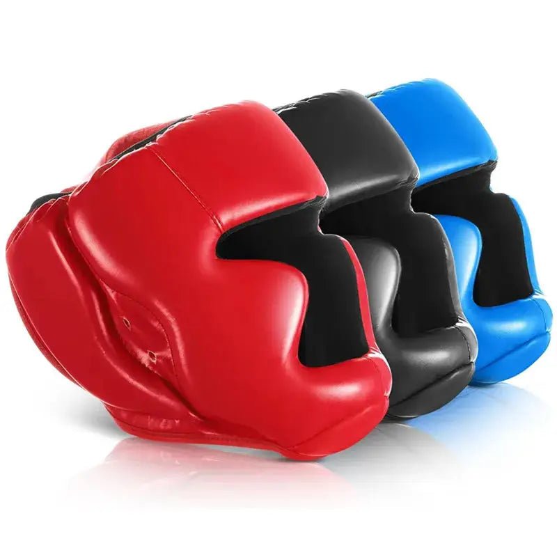 Full - covered Pu Boxing Helmet Kids Adults Muay Thai Training Sparring Boxing Headgear Gym Equipment Taekwondo Head Guard - KC’s Way‼️🥊