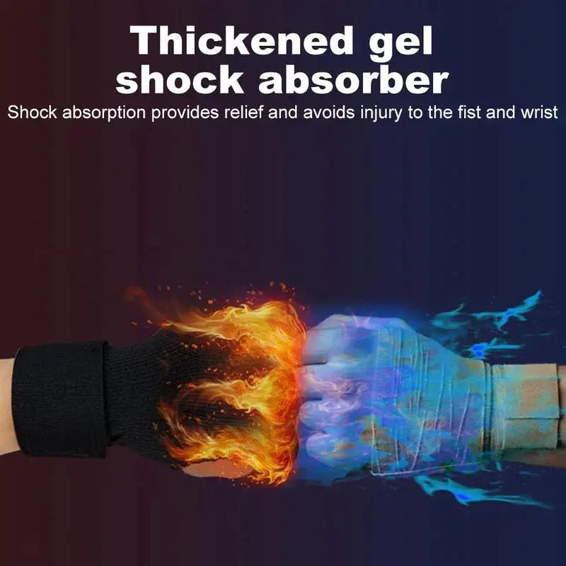 Gel Boxing Gloves Breathable Hand Wrap Inner Gloves Muay Thai Mitts Boxing Training Accessories Half Finger Boxing Gloves - KC’s Way‼️🥊