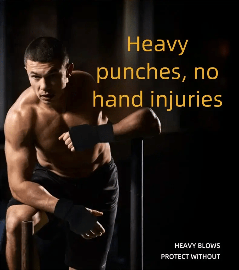 Gel Boxing Gloves for Men and Women 100cm Elastic Wrist Strap Soft Padded Protection for Fists Thai Boxing, MMA, Kickboxing - KC’s Way‼️🥊