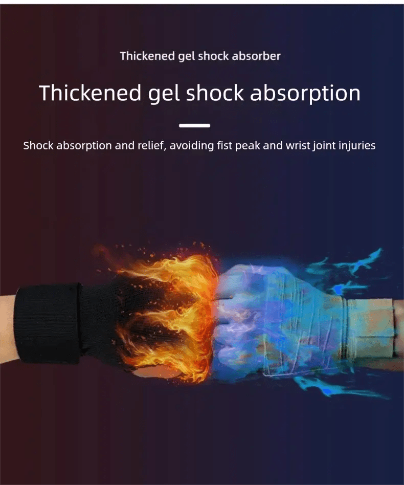 Gel Boxing Gloves for Men and Women 100cm Elastic Wrist Strap Soft Padded Protection for Fists Thai Boxing, MMA, Kickboxing - KC’s Way‼️🥊