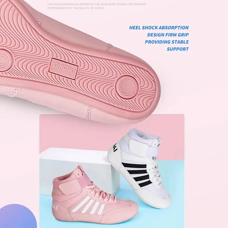 GINGPAI Training Wrestling Shoes Men female Fitness Boxing Shoes Mesh Breathable Boxing Shoes Men High Quality Wrestling Shoes - KC’s Way‼️🥊