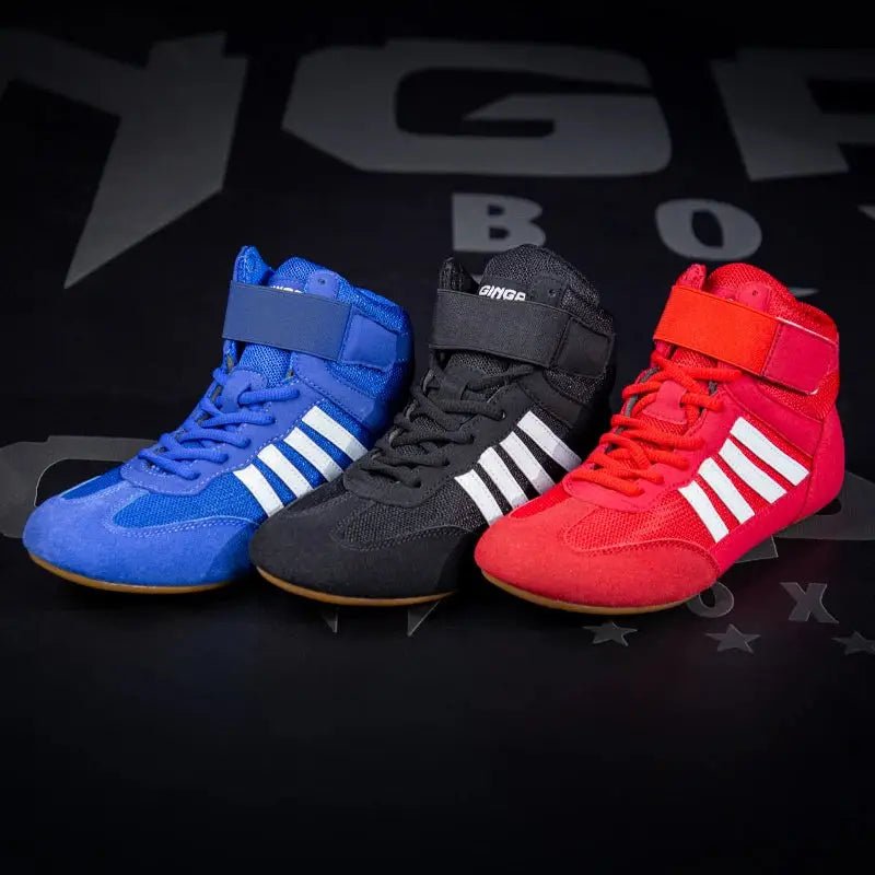GINGPAI Training Wrestling Shoes Men female Fitness Boxing Shoes Mesh Breathable Boxing Shoes Men High Quality Wrestling Shoes - KC’s Way‼️🥊