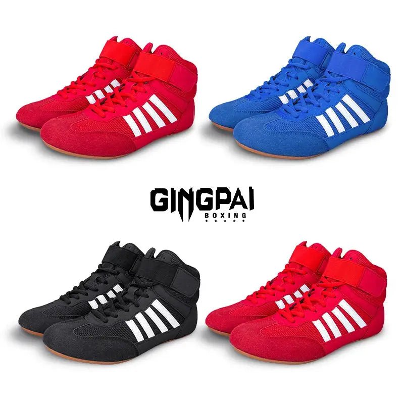 GINGPAI Training Wrestling Shoes Men female Fitness Boxing Shoes Mesh Breathable Boxing Shoes Men High Quality Wrestling Shoes - KC’s Way‼️🥊