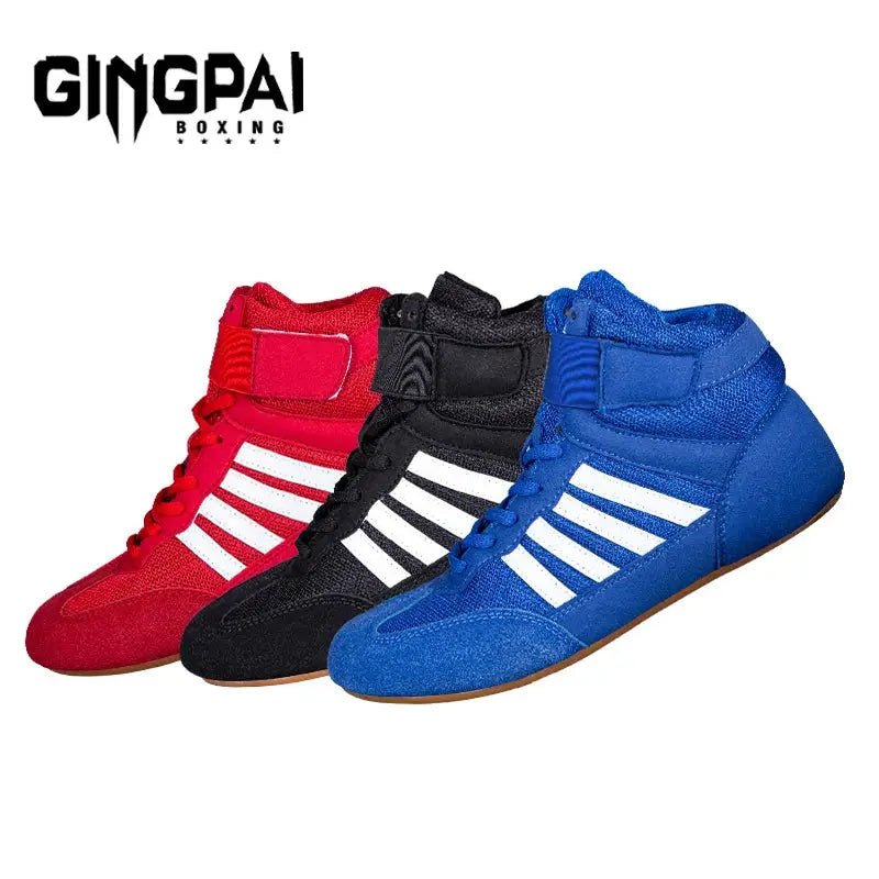 GINGPAI Training Wrestling Shoes Men female Fitness Boxing Shoes Mesh Breathable Boxing Shoes Men High Quality Wrestling Shoes - KC’s Way‼️🥊