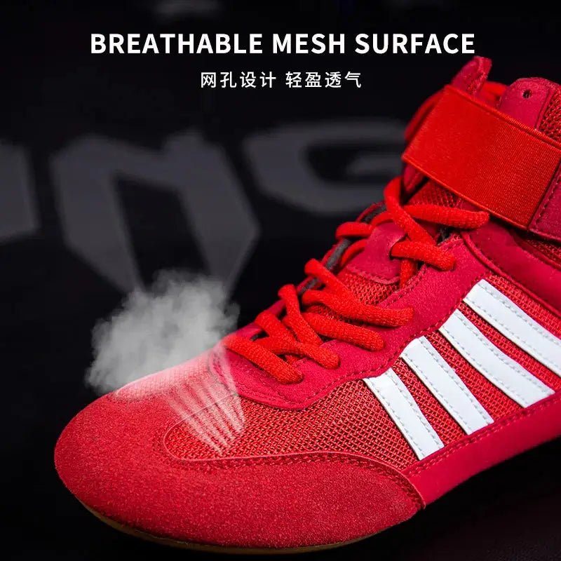 GINGPAI Training Wrestling Shoes Men female Fitness Boxing Shoes Mesh Breathable Boxing Shoes Men High Quality Wrestling Shoes - KC’s Way‼️🥊