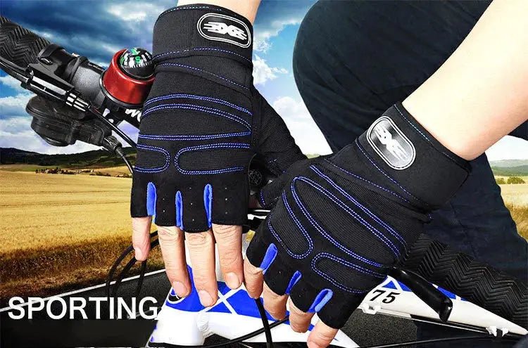 Gym Gloves for Men Women Fitness Weight Lifting Wristband Gloves Body Building Training Sports Exercise Cycling Glove Shockproof - KC’s Way‼️🥊