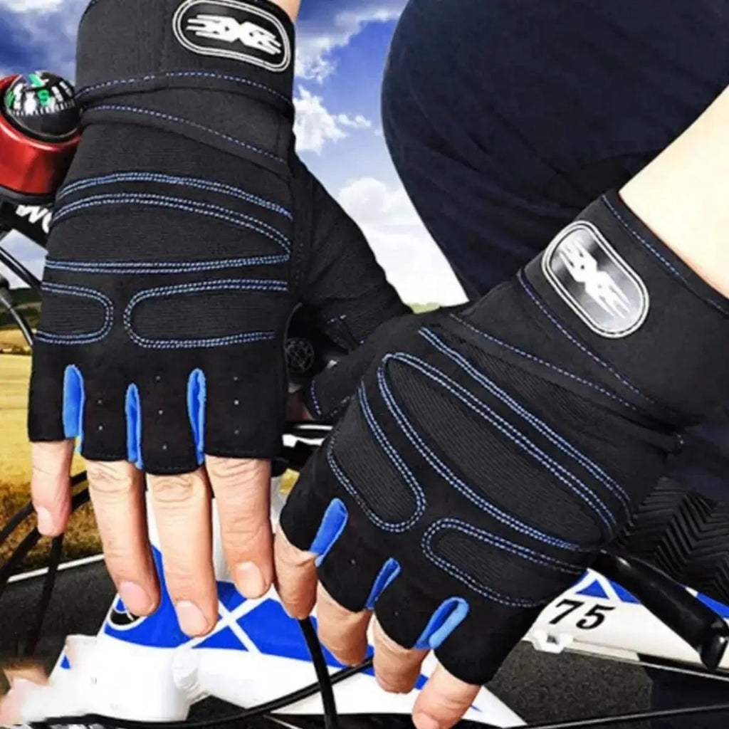 Gym Gloves for Men Women Fitness Weight Lifting Wristband Gloves Body Building Training Sports Exercise Cycling Glove Shockproof - KC’s Way‼️🥊