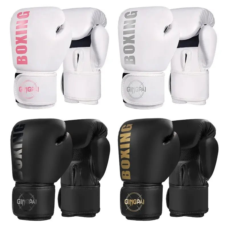 High Quality 6 8 10 12oz Boxing Gloves PU Leather Muay Thai Guantes De Boxeo Free Fight MMA Sandbag Training Glove For Men Women - KC’s Way‼️🥊