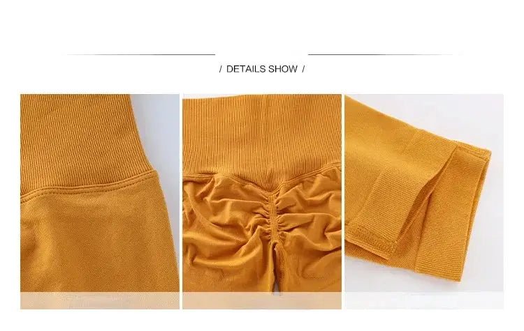 High Waist Solid Leggings Women Seamless Slim Tights Fitness Yoga Elastic Leggings Push Up Butt Knit Fashion Gym Workout Pants - KC’s Way‼️🥊