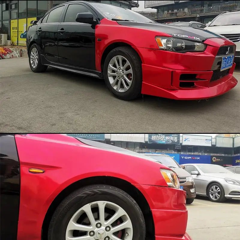 iJDM Sequential Blink Amber LED Side Marker Light For Mitsubishi Lancer Evo X Mirage Outlander Sport,Replace OEM Sidemarkers 12v - PureGlamSpin