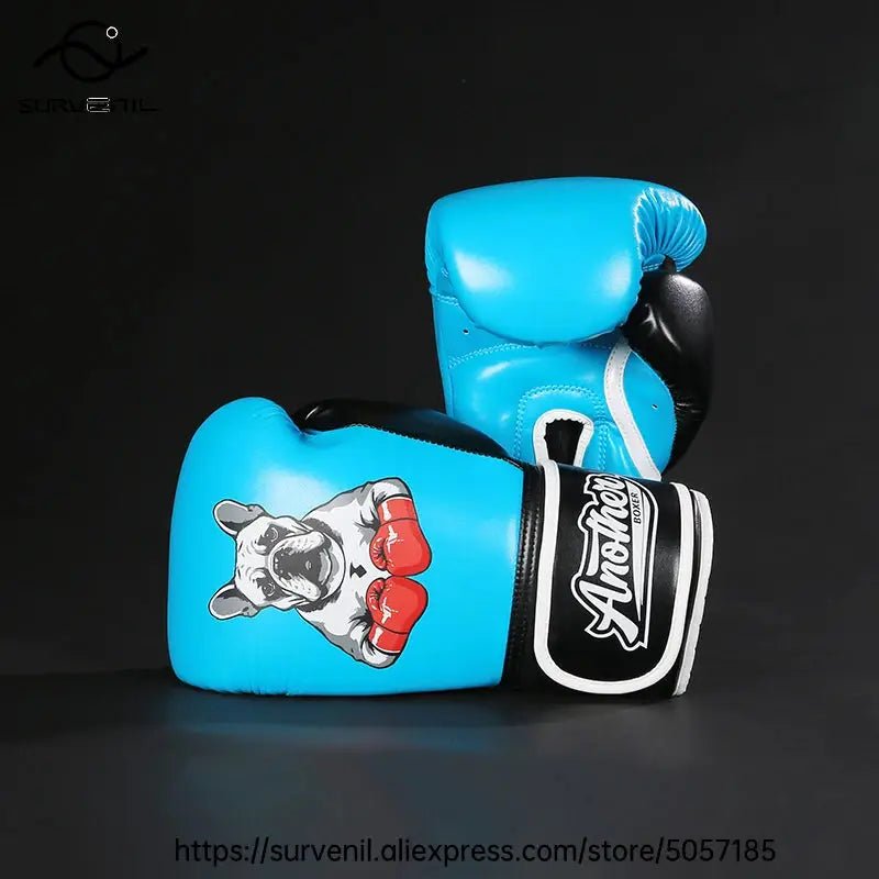 Kick Boxing Gloves 10/12/14oz/16oz PU Leather Professional Muay Thai MMA Kickboxing Glove Silver Sandbag Punch Training Gear - KC’s Way‼️🥊