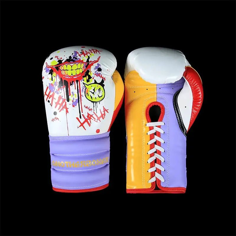 Kick Boxing Gloves 10/12/14oz/16oz PU Leather Professional Muay Thai MMA Kickboxing Glove Silver Sandbag Punch Training Gear - KC’s Way‼️🥊