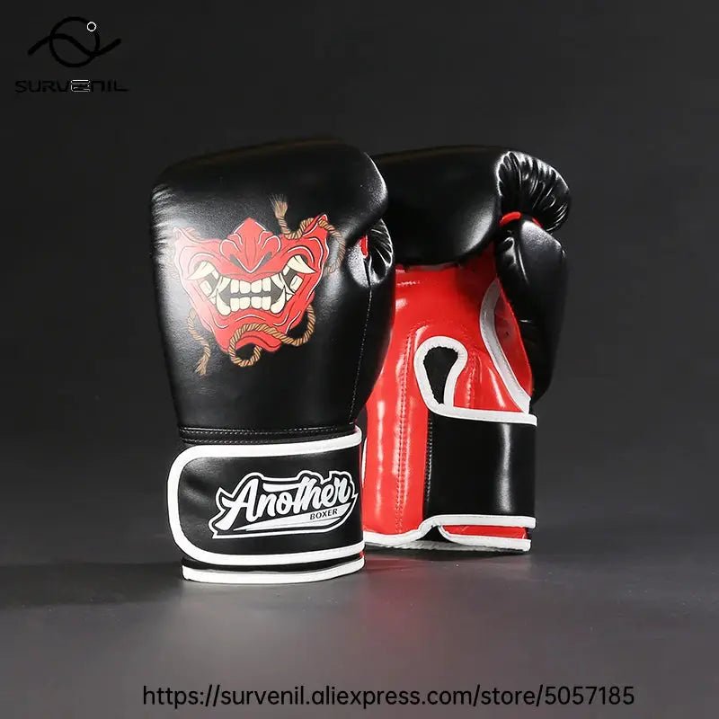 Kick Boxing Gloves 10/12/14oz/16oz PU Leather Professional Muay Thai MMA Kickboxing Glove Silver Sandbag Punch Training Gear - KC’s Way‼️🥊