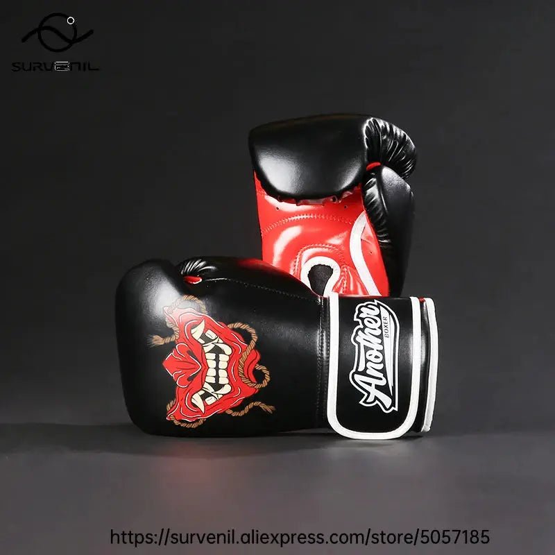 Kick Boxing Gloves 10/12/14oz/16oz PU Leather Professional Muay Thai MMA Kickboxing Glove Silver Sandbag Punch Training Gear - KC’s Way‼️🥊